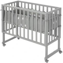 Roba Stuben- & Beistellbett 3-in-1 Mit Barriere Little Stars Safe Asleep®