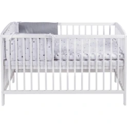 Schardt Komplettbett Felix Weiß Sternchen Grau 60 Cm X 120 Cm