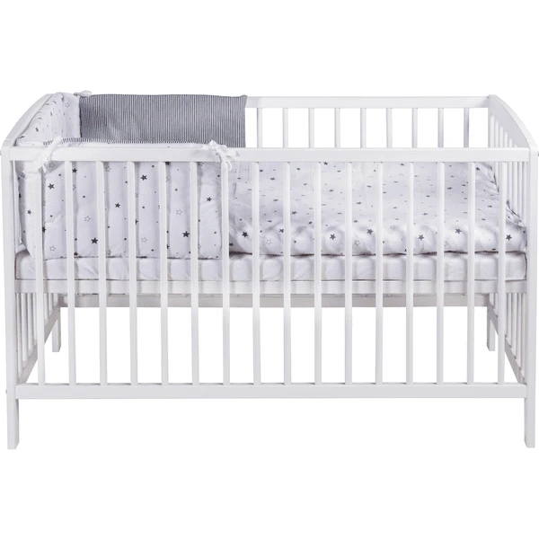 Schardt Komplettbett Felix Weiß Sternchen Grau 60 Cm X 120 Cm 3 Schardt Komplettbett Felix Weiß Sternchen Grau 60 Cm X 120 Cm