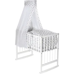 Schardt Multifunktionswiege 5 In 1 Weiß Circle Star Grau