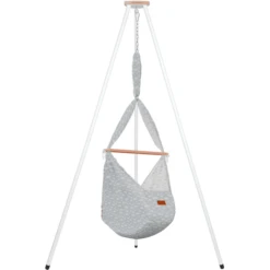 SCHMUSEWOLKE Baby Federwiege Clouds BabyBlue Mit Tipi Weiß