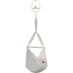 SCHMUSEWOLKE Baby Federwiege Dreamcatcher WarmGrey Mit Türklammer Beige