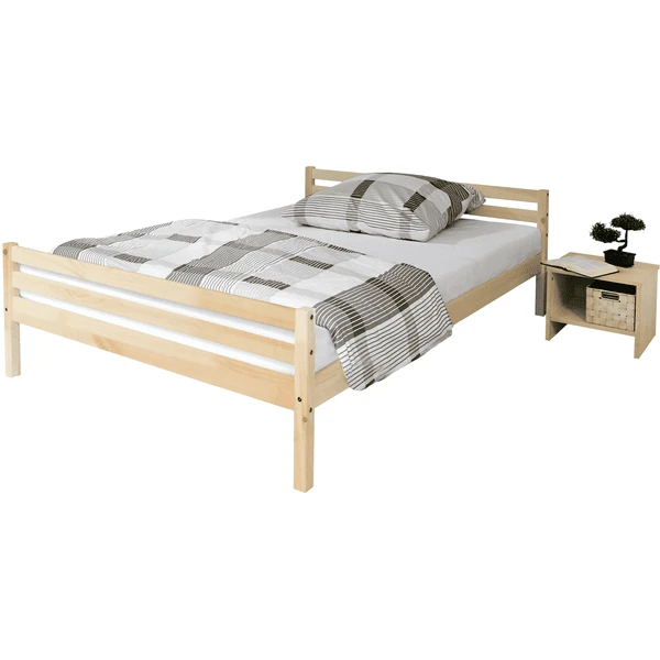TiCAA Doppelbett Nadine 140 X 200 Kiefer Natur 3 TiCAA Doppelbett Nadine 140 X 200 Kiefer Natur
