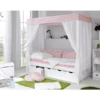 TiCAA Himmelbett Stern Rosa Mit 5 Schubkästen -Roba Store ticaa himmelbett stern rosa mit 5 schubkaesten a227145