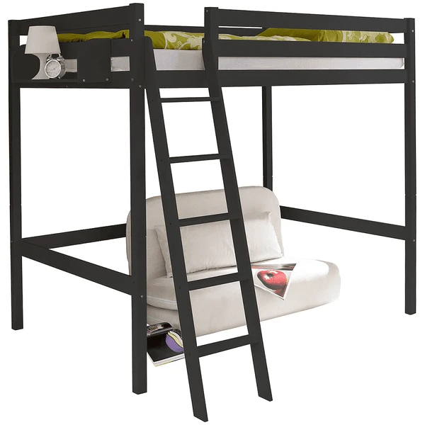 TICAA Hochbett Matthias 140 X 200 Cm Kiefer Grau 3 TICAA Hochbett Matthias 140 X 200 Cm Kiefer Grau