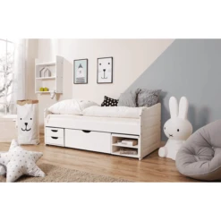 TiCAA Sofabett Micki Mini Mit 3 Schubladen