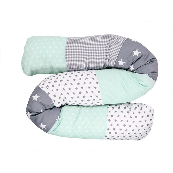 Ullenboom Baby-Bettschlange Mint Grau 160 Cm 3 Ullenboom Baby-Bettschlange Mint Grau 160 Cm