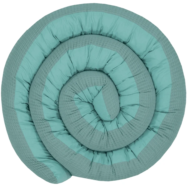 Ullenboom Baby-Bettschlange Waffelpiqué Salbeigrün 300 Cm 3 Ullenboom Baby-Bettschlange Waffelpiqué Salbeigrün 300 Cm