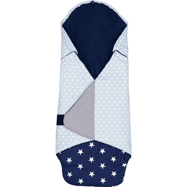 ULLENBOOM® Einschlagdecke Blau Hellblau Grau 98 X 98 X 2 Cm 3 ULLENBOOM® Einschlagdecke Blau Hellblau Grau 98 X 98 X 2 Cm